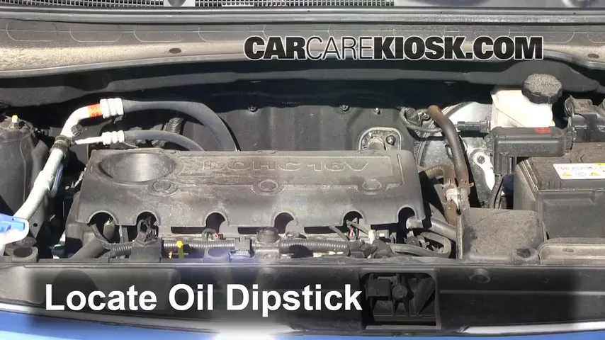 2012 Kia Sportage EX 2.4L 4 Cyl. Oil Check Oil Level